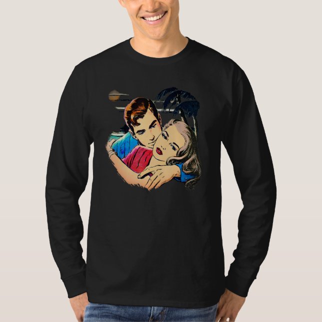 Retro 1950s True Romance Novel Cover Rockabilly Cl T-Shirt (Vorderseite)