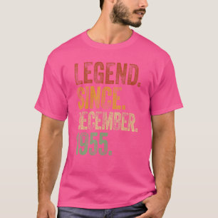 Retro 1955 Geburtstag Dezember Geborene Legende se T-Shirt