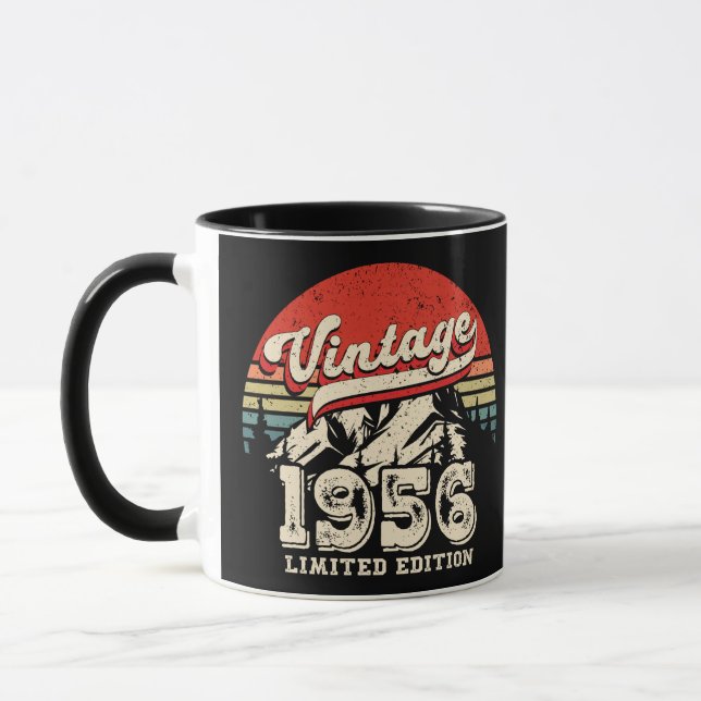 Retro 1956 Birthday Gift Vintage 70th Bday Tasse (Links)