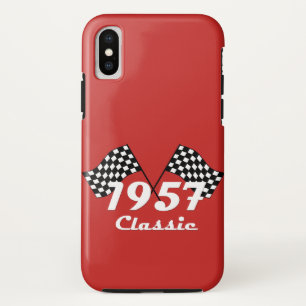 Retro 1957 Klassische Schwarz/Weiß-Schachtel Case-Mate iPhone Hülle