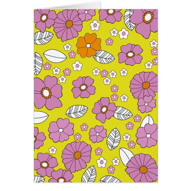 Retro 1960 Blume (Vorne)