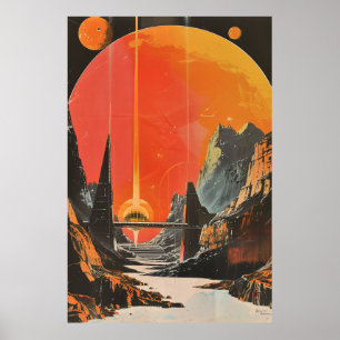 Retro 1960er Jahre Turistische Poster Art Print