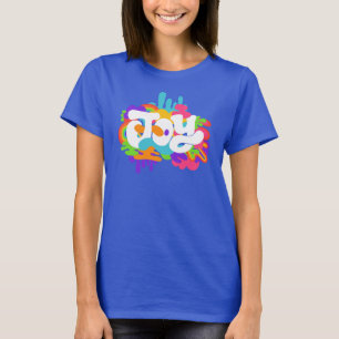 Retro 1960er-Stil Joy Graffiti T-Shirt