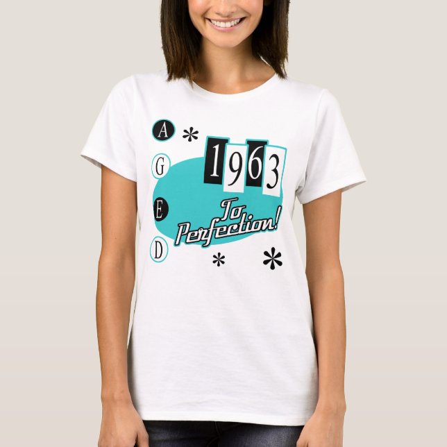 Retro 1963 60. Geburtstag T-Shirt (Vorderseite)