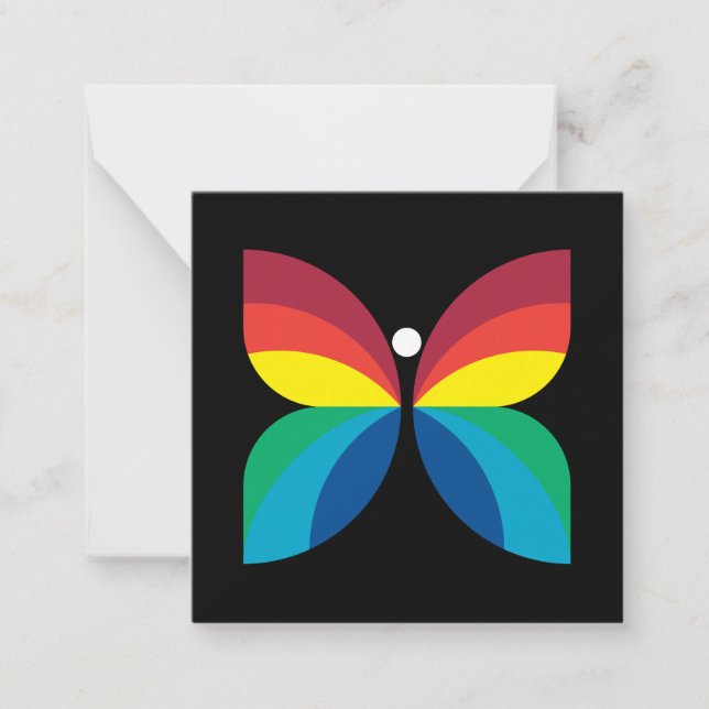 Retro 1966-1974 mitteilungskarte (Vorderseite)