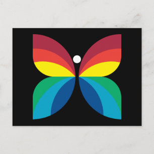 Retro 1966-1974 postkarte