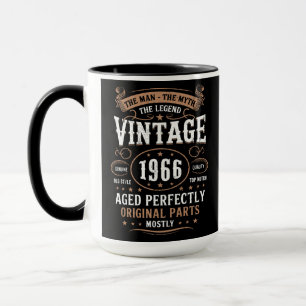 Retro 1966 Geburtstag Der Mann Die Legende 60. Geb Tasse