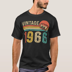 Retro 1966 Geburtstags-Musik-Kassette 60. Geburtst T-Shirt