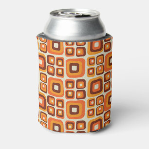 Retro 1970er Jahre Mid Century Orange und Braun Ge Dosenkühler