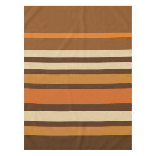 Retro 1970er Jahre Sportliche Streifen Tischdecke