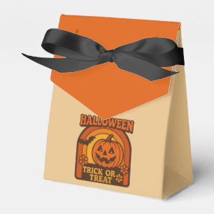 Retro 1970er Jahre Trick or Treat Halloween Geschenkschachtel