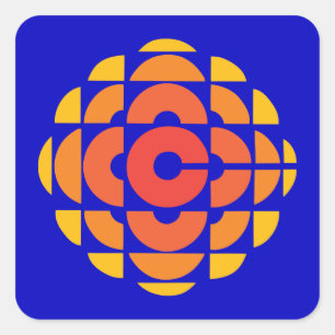 Retro 1974-1986 quadratischer aufkleber