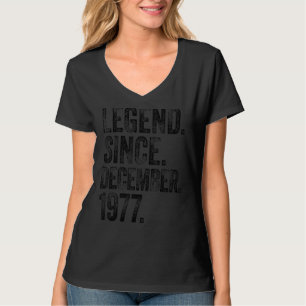 Retro 1977 Geburtstag Dezember Geborene Legende se T-Shirt