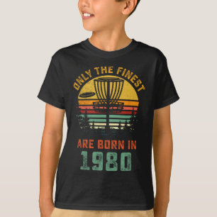 Retro 1980 40. Geburtstags Disc Golf Geschenk 40 J T-Shirt