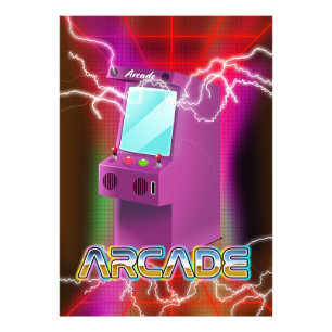 Retro-1980er-Arcade Fotodruck