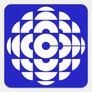 Retro 1986-1992 - weiß quadratischer aufkleber