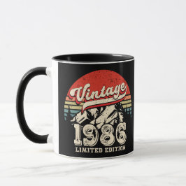 Retro 1986 Birthday Vintage 40th Outdoorsy Bday Tasse