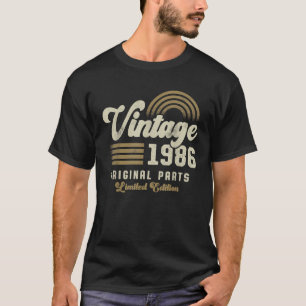 Retro 1986 geboren Geburtstagslimitierte Auflage h T-Shirt