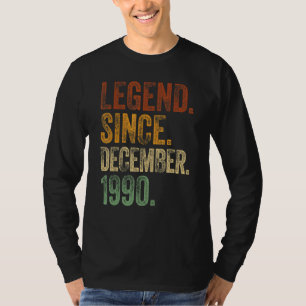 Retro 1990 Geburtstag Dezember Geborene Legende se T-Shirt