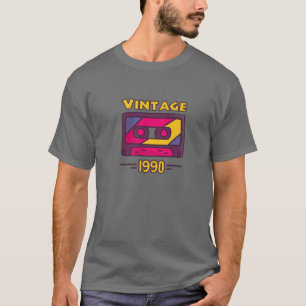 Retro 1990 Vintages Geschenk, 30 Jahre alter Gebur T-Shirt