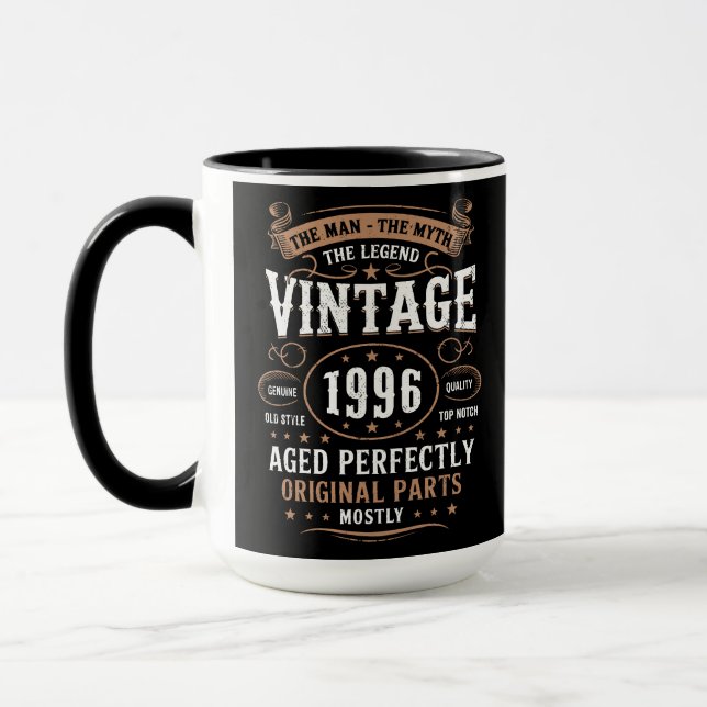 Retro 1996 Birthday The Man The Legend 30th Bday Tasse (Links)