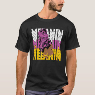 Retro 1 Bruderschafts-T-Shirt Melanin Queen Girl B T-Shirt
