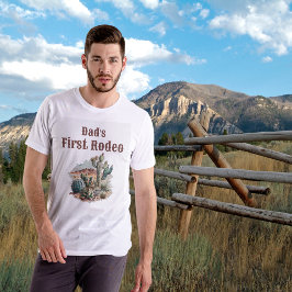 Retro 1. Rodeo Western Kaktus Geburtstag T-Shirt