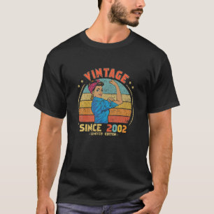 Retro 20. Geburtstag Vintag seit 2002 Geburtstag D T-Shirt