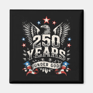 Retro 250 Jahre auf Gott vertrauen Adler 1776-2026 Magnet