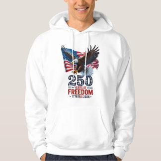 Retro 250 Jahre Freiheit USA Patriotisch 4. Juli Hoodie