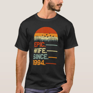 Retro 27. Hochzeitstag für ihre epische Ehefrau T-Shirt