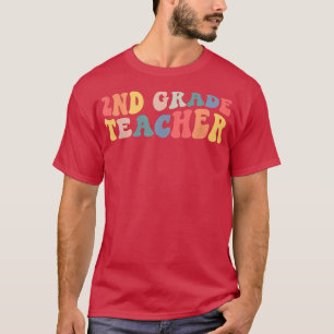 Retro 2. Klasse Lehrer Funny Second Grade Zurück z T-Shirt