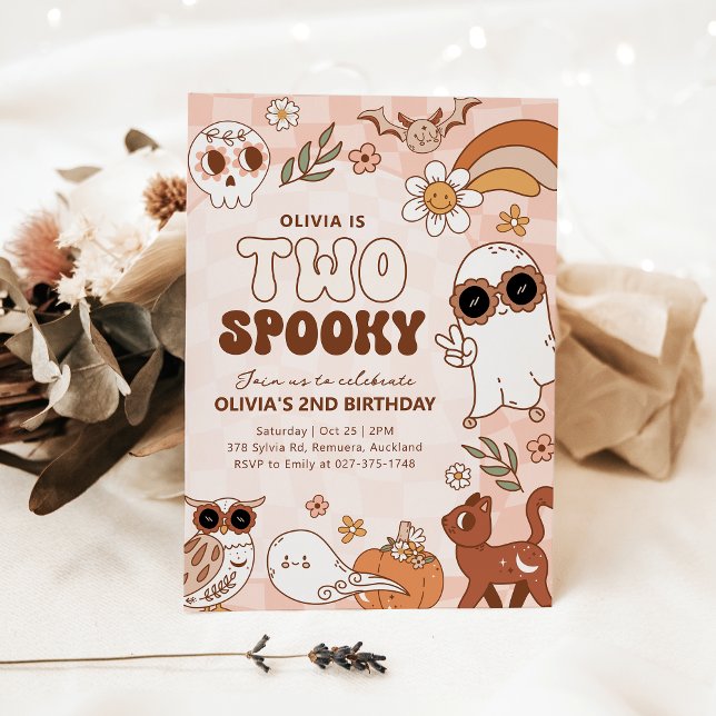 Retro 2 Spooky Halloween Einladung (Von Creator hochgeladen)