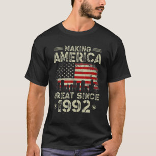 Retro 30. Geburtstag USA-Flagge macht Amerika groß T-Shirt