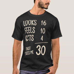 Retro 30 Jahre alt Messy Dirty Dreißig ist mein 30 T-Shirt