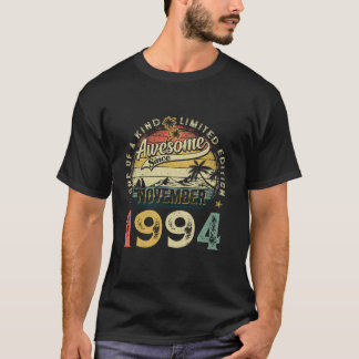 Retro 30 Jahre alt November 1994 Vintag 30. Geburt T-Shirt