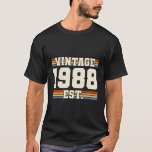 Retro 32 Jahre alt Vintag 1988 etabliert 32Nd B T-Shirt