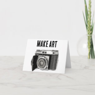 Retro 35 mm Filmkamera Fotograf Künstler Zeichnend Karte