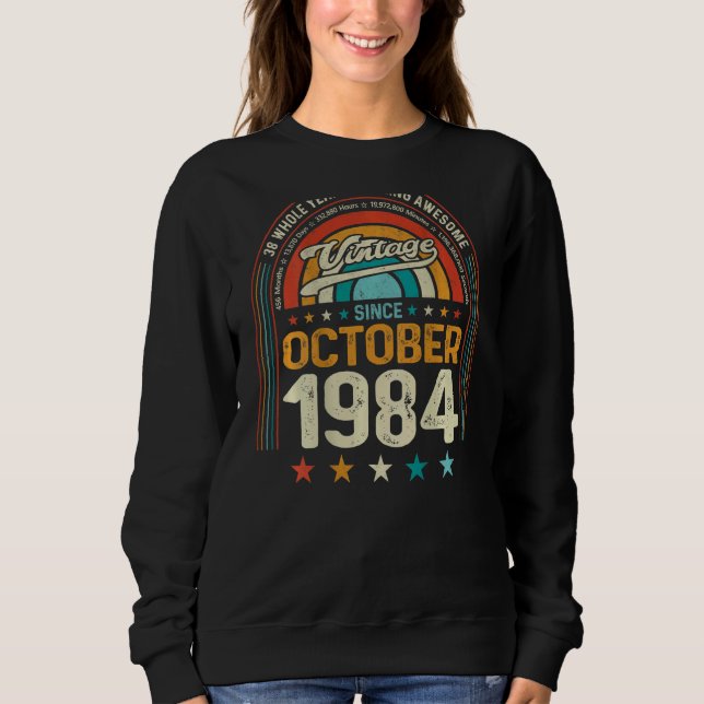 Retro 38. Geburtstag 38 Jahre Phantastischer Octo Sweatshirt (Vorderseite)