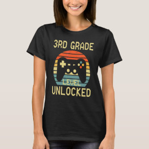 Retro 3. Klasse freigeschaltet Jungen Kinder Zurüc T-Shirt