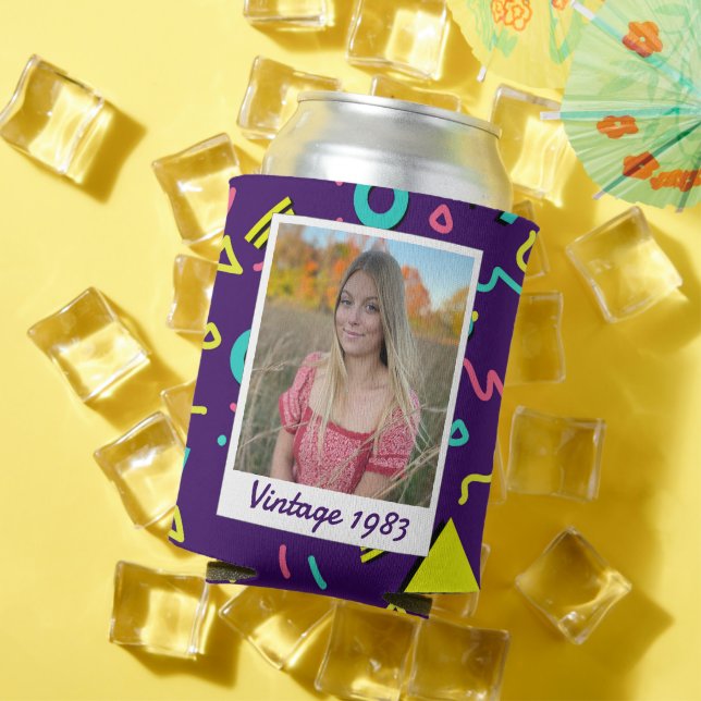 Retro 40. Geburtstag Vintag 1983 Foto Dosenkühler (In Situ Sommer)