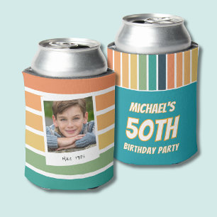 Retro 50. Geburtstag für ihn Foto Dosenkühler
