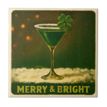 Retro 50er 4-Blatt-Klee Irischer Weihnachts-Martin