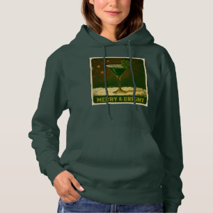 Retro 50er 4-Blatt-Klee Irischer Weihnachts-Martin Hoodie