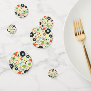 Retro 50er 60er Jahre Vintage-Mode Muster-Party Konfetti