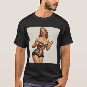 Retro 50er Button-Up Beauty T-Shirt