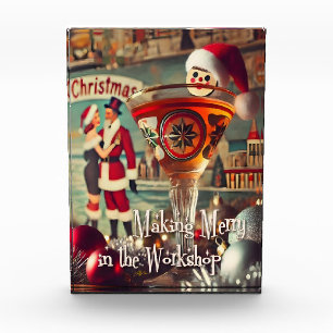 Retro 50er Cocktail Making Merry Christmas Worksho Fotoblock