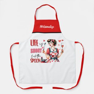 Retro 50er Glam Hausfrau Funny Sarcastic Spaß Schürze