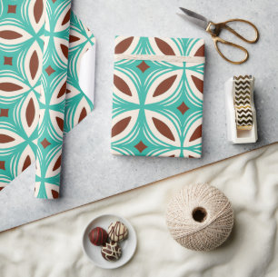 Retro-50er-Hawaiianisches Muster Geschenkpapier