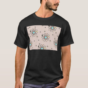 Retro 50er Jahre Atom Druck Rosa Bekleidung & Gesc T-Shirt